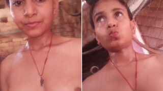 Cute Indian Village Girl Showing Her Wet Naked Body